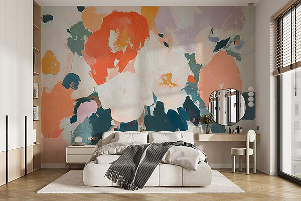 Painting of flowers with different colors Painting of flowers with different colors