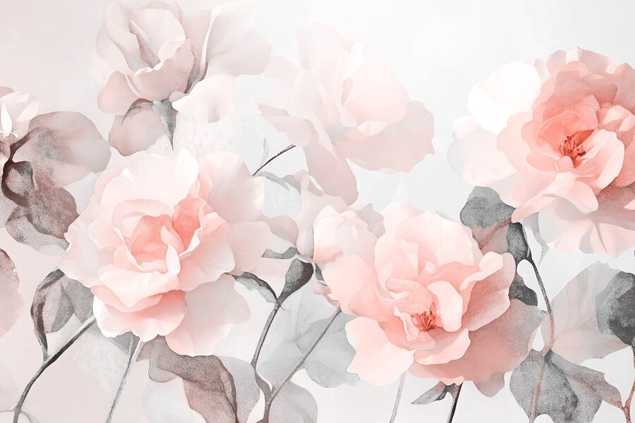 Group of pink flowers Group of pink flowers