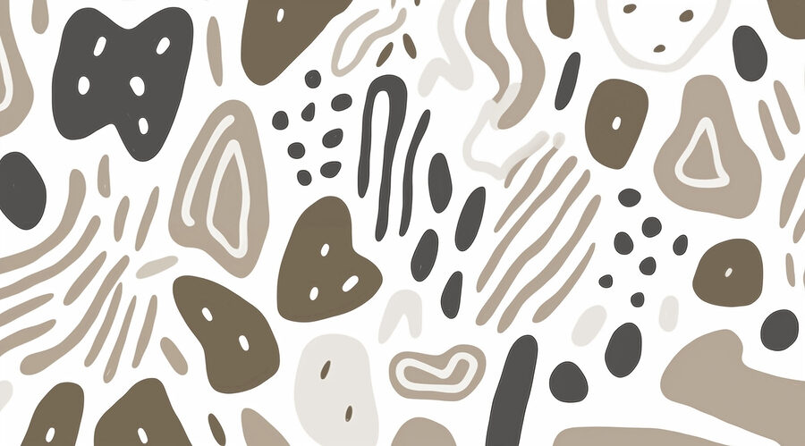 Wall murals Pattern of brown and black spots - Image 4