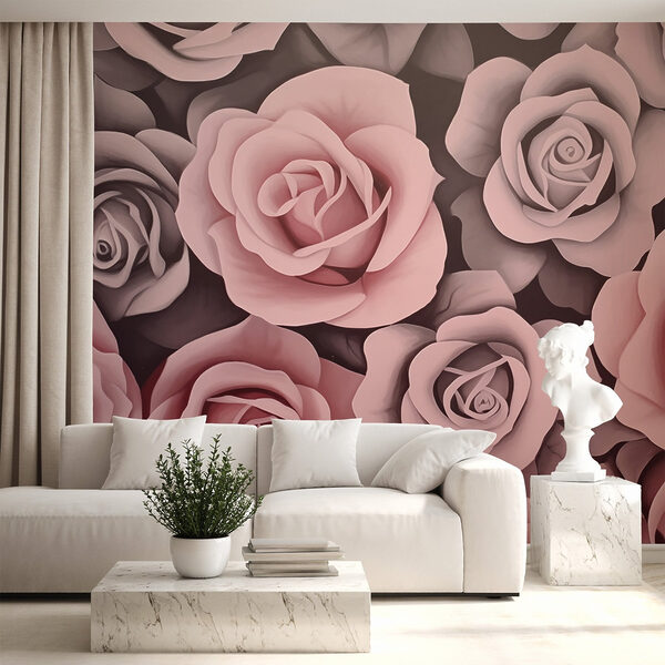Group of pink roses Group of pink roses