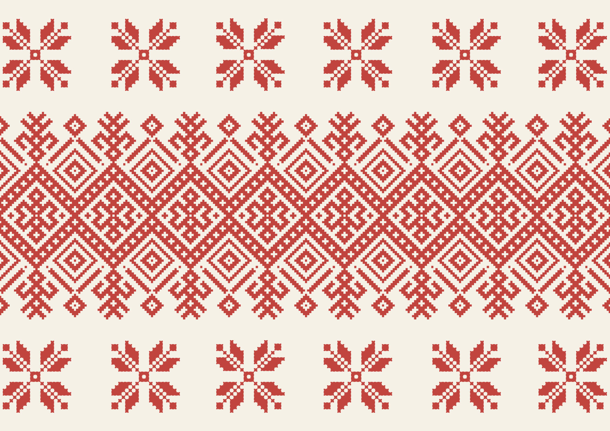 Red and white pattern
