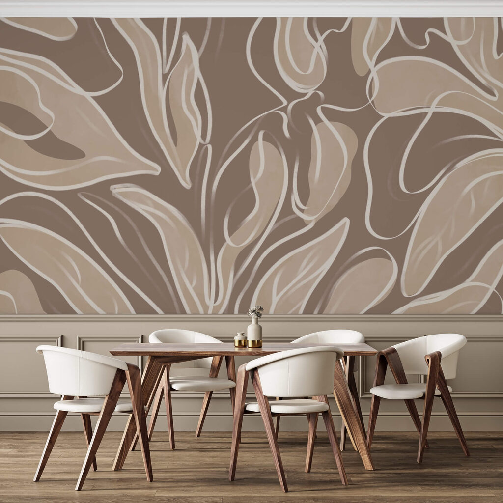 Soft organic shapes in neutral tones Soft organic shapes in neutral tones