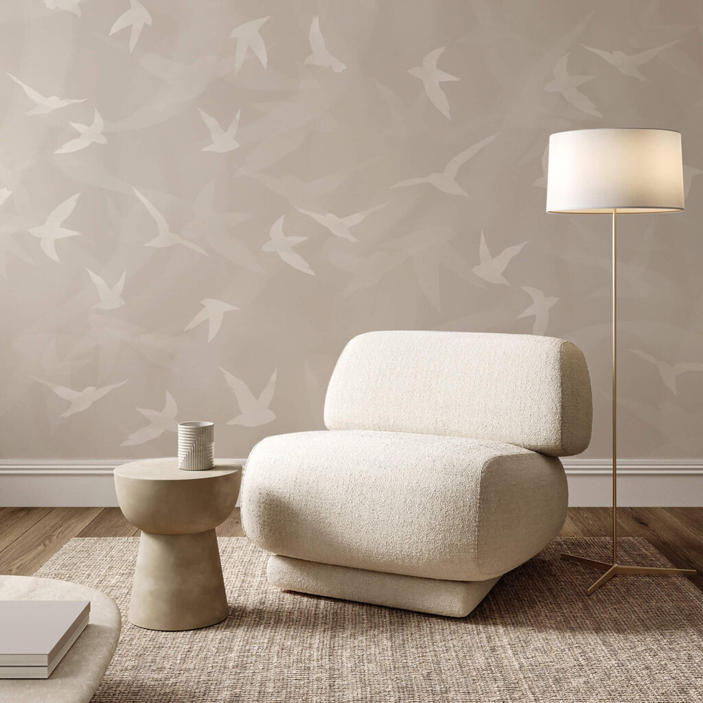 White birds flying in the air White birds flying in the air