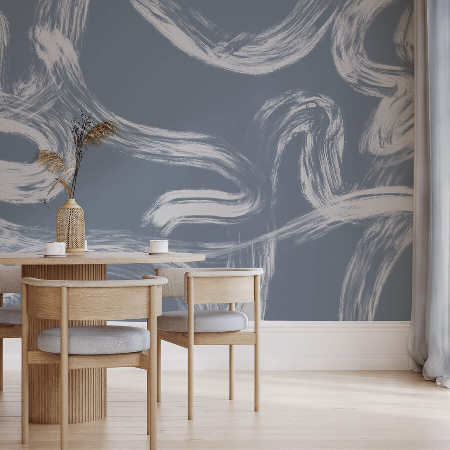 Wall murals Grey and white pattern - Image 2
