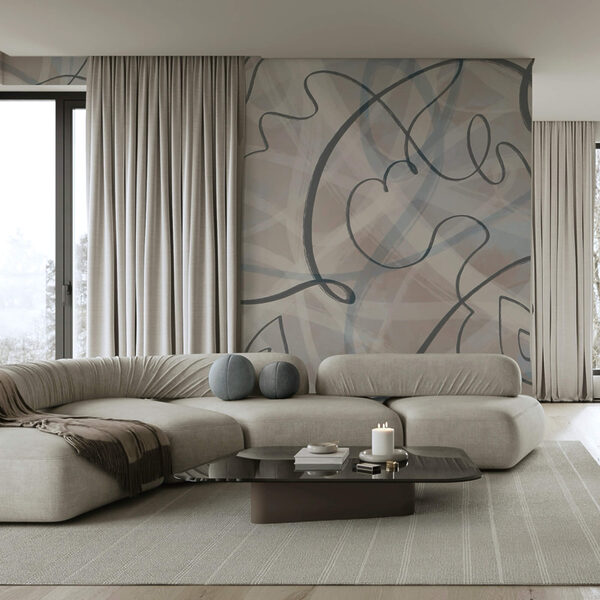 Flowing lines and soft hues blend. Flowing lines and soft hues blend.