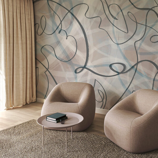 Flowing lines and soft hues blend. Flowing lines and soft hues blend.