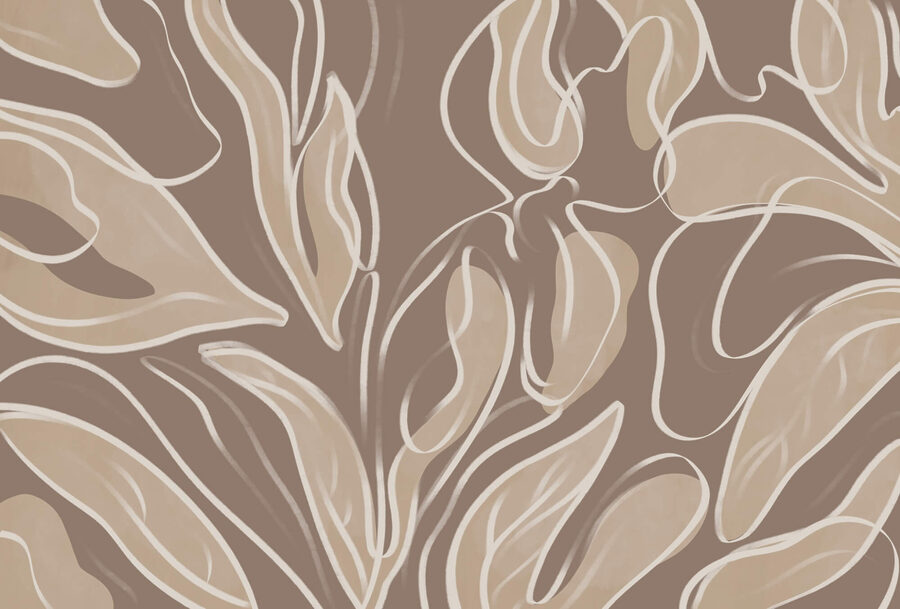 Soft organic shapes in neutral tones