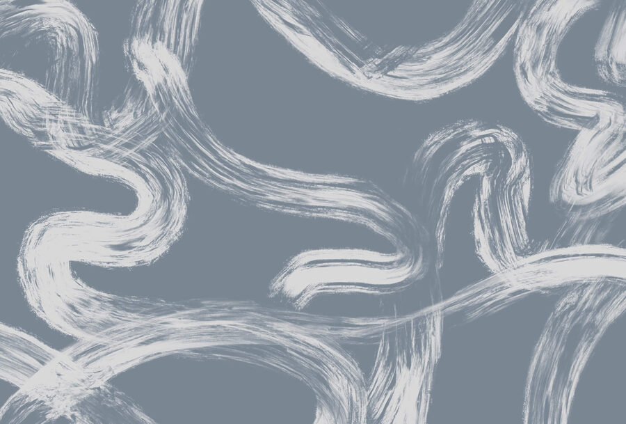 Wall murals Grey and white pattern - Image 3