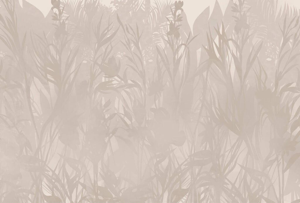 – Subtle botanical patterns in soft tones – Subtle botanical patterns in soft tones