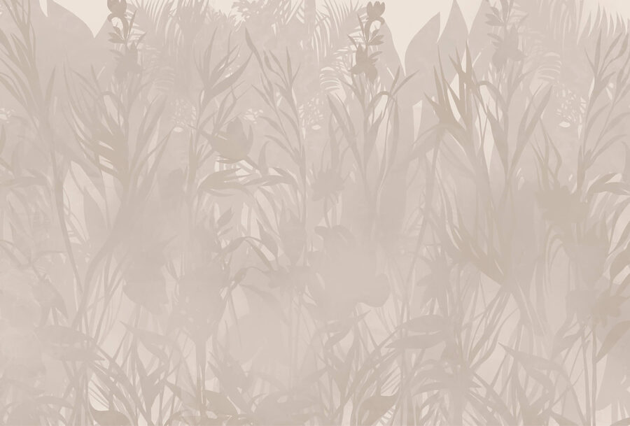 – Subtle botanical patterns in soft tones – Subtle botanical patterns in soft tones