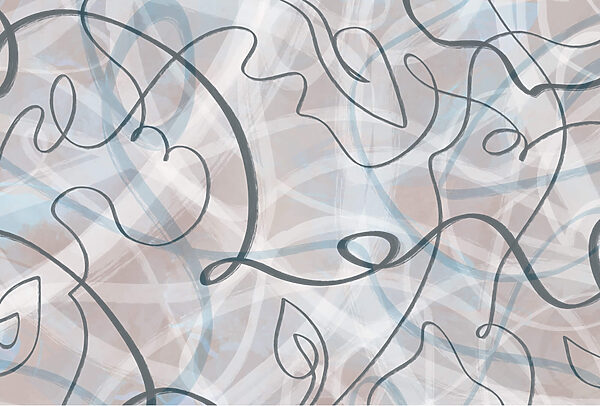 Flowing lines and soft hues blend. Flowing lines and soft hues blend.
