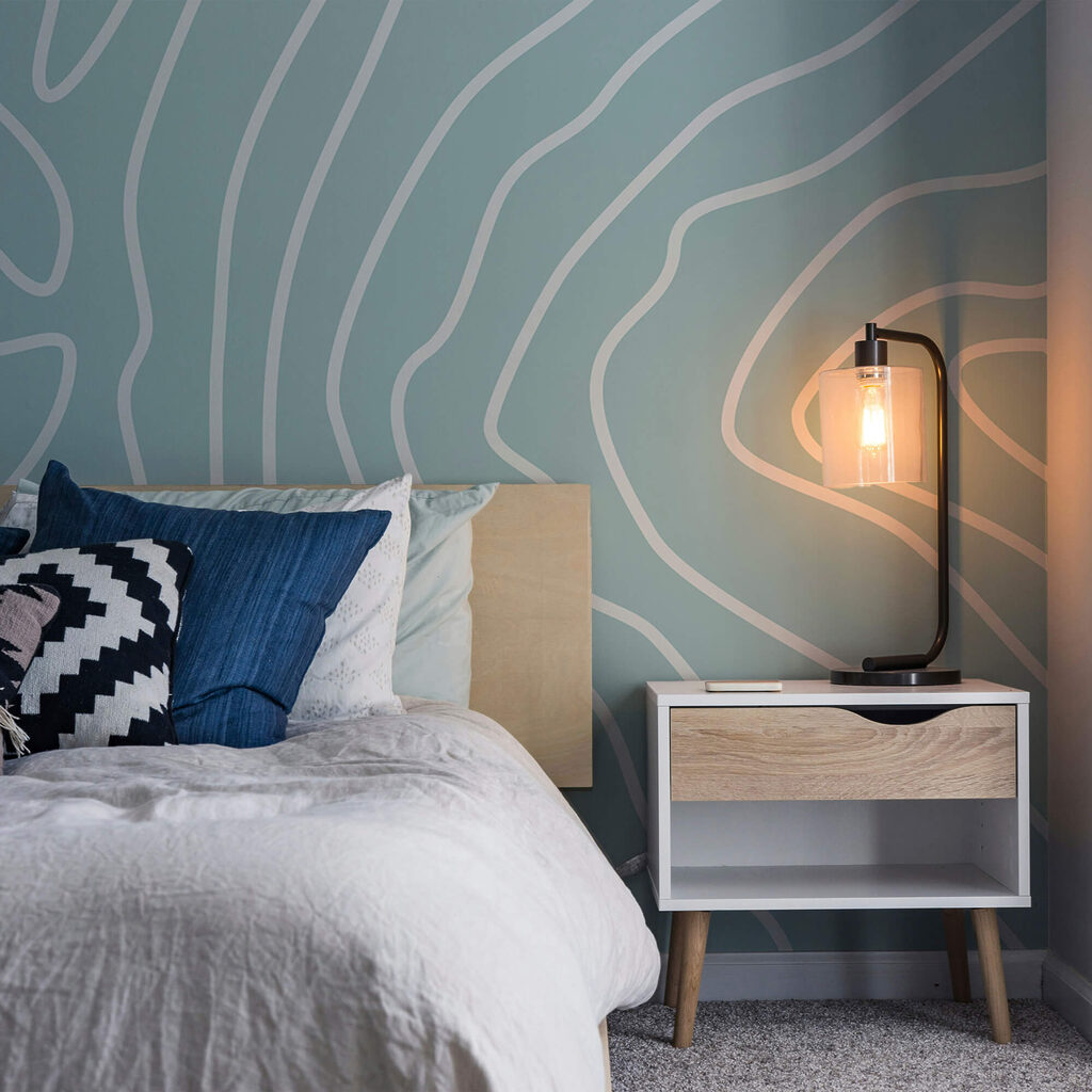 White lines on a blue background White lines on a blue background