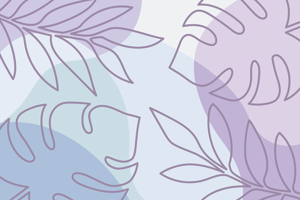 Purple and white pattern with leaves Purple and white pattern with leaves