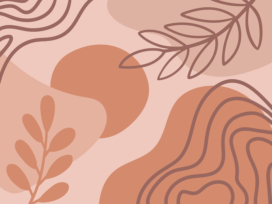Wall murals Abstract shapes in earthy tones. - Image 3