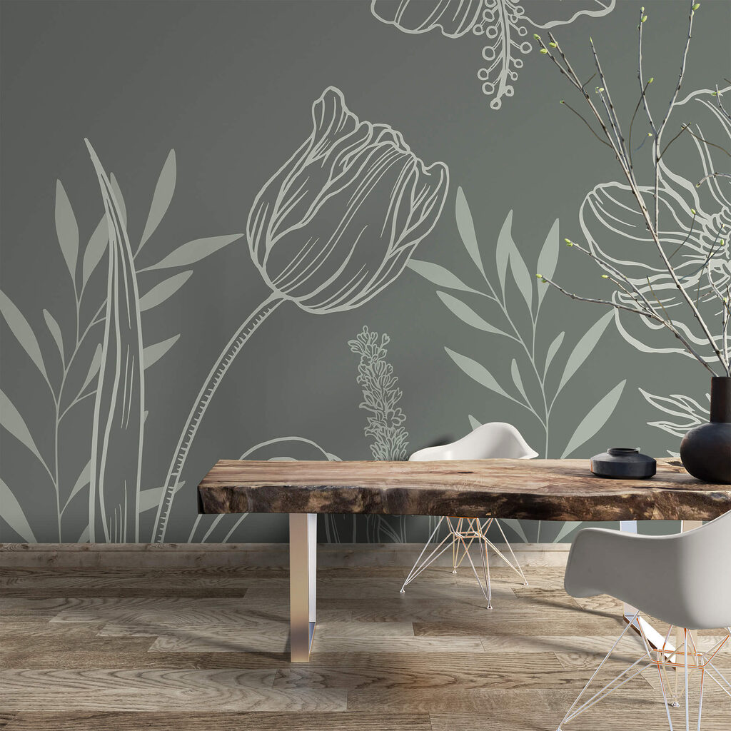 Soft blooms on a muted backdrop Soft blooms on a muted backdrop