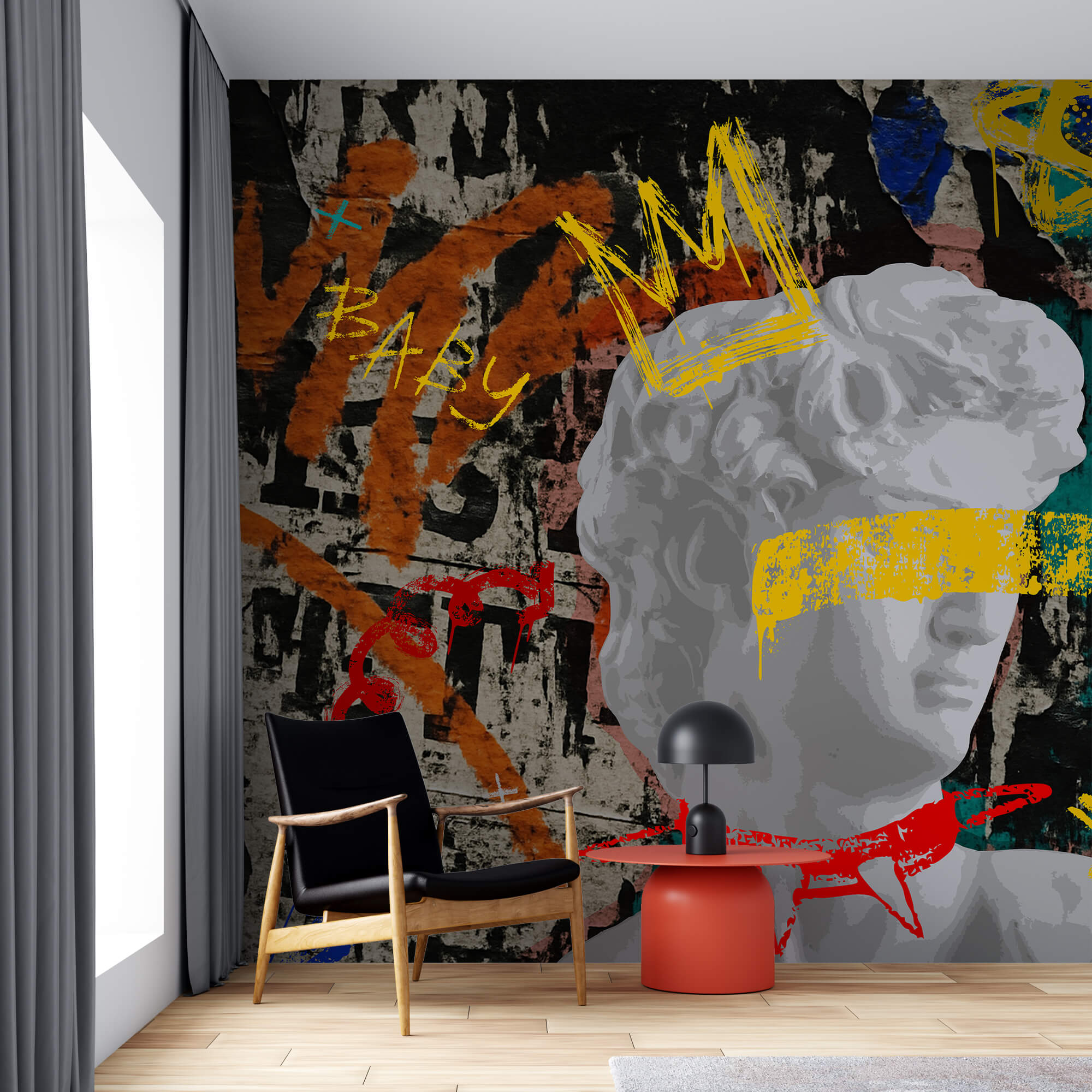 Statue with a crown on it Statue with a crown on it