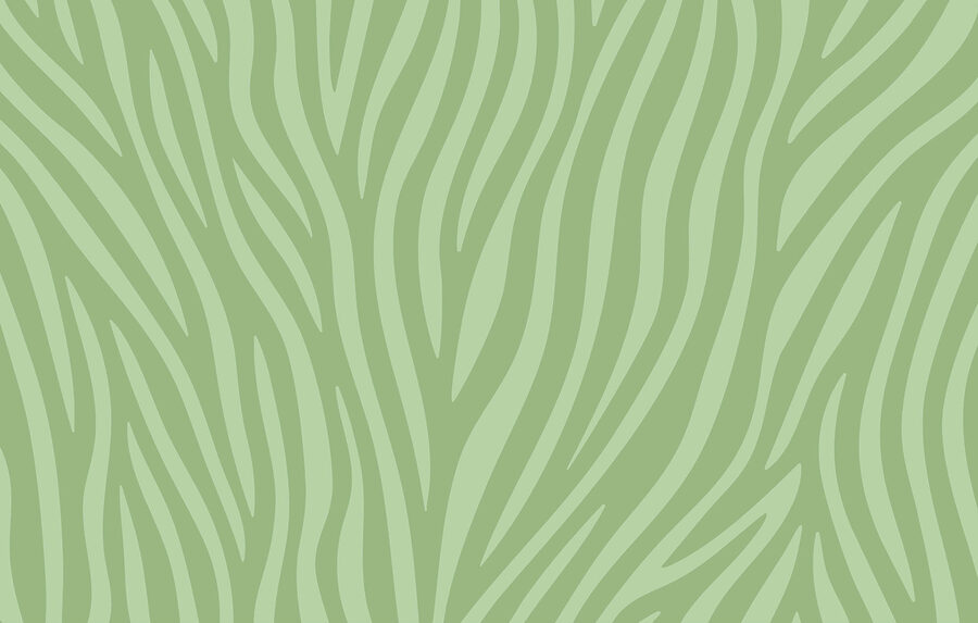 Green and white zebra print