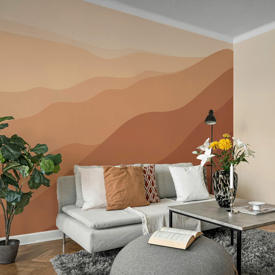Wall murals Brown and white sand hills