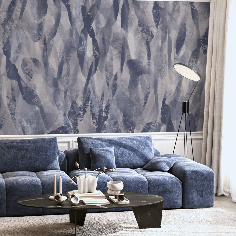Flowing patterns in cool tones. Flowing patterns in cool tones.
