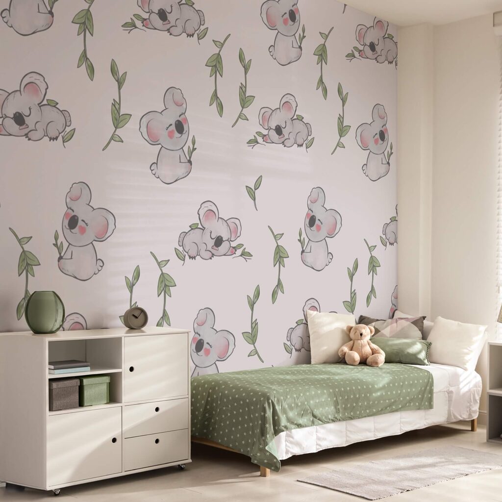 Pattern of koalas and leaves Pattern of koalas and leaves