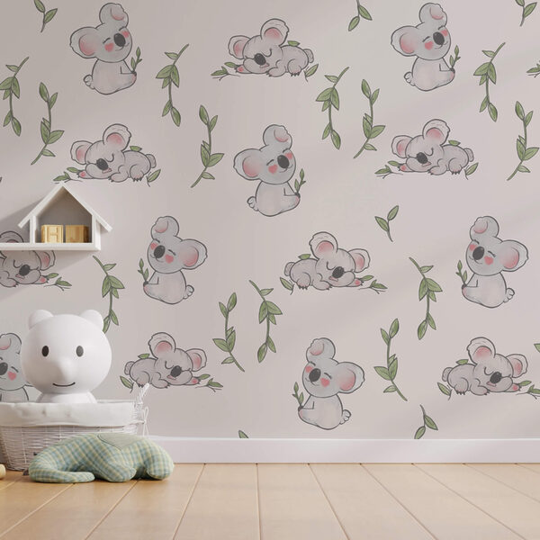 Pattern of koalas and leaves Pattern of koalas and leaves