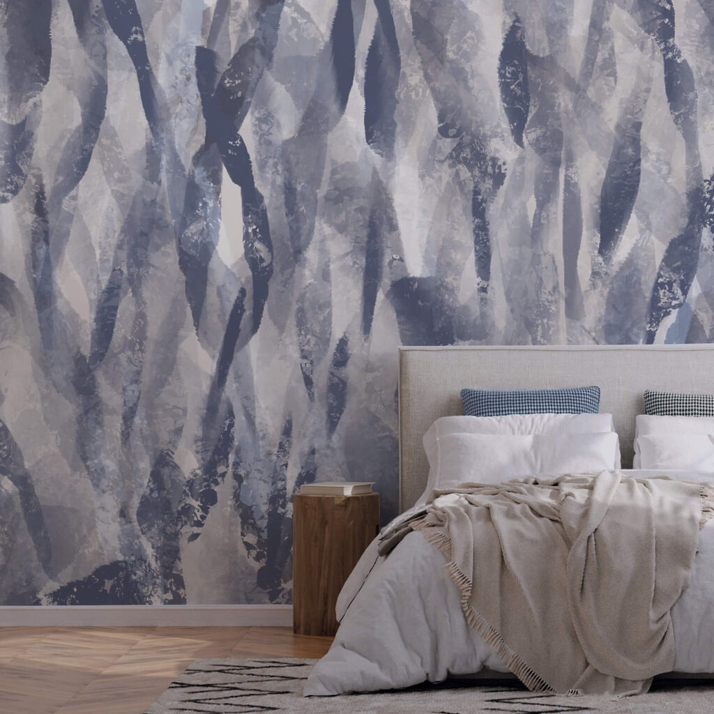 Flowing patterns in cool tones