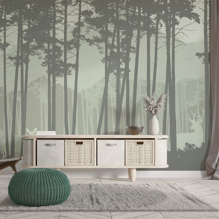 Wall murals Group of trees in a forest - Image 2