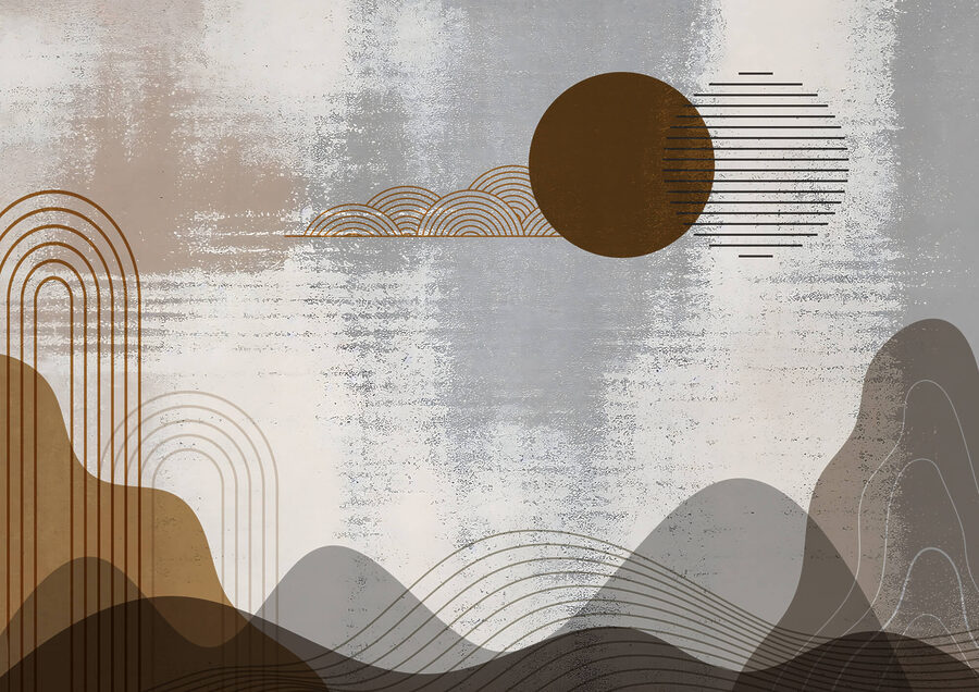 Wall murals Painting of a landscape - Image 4