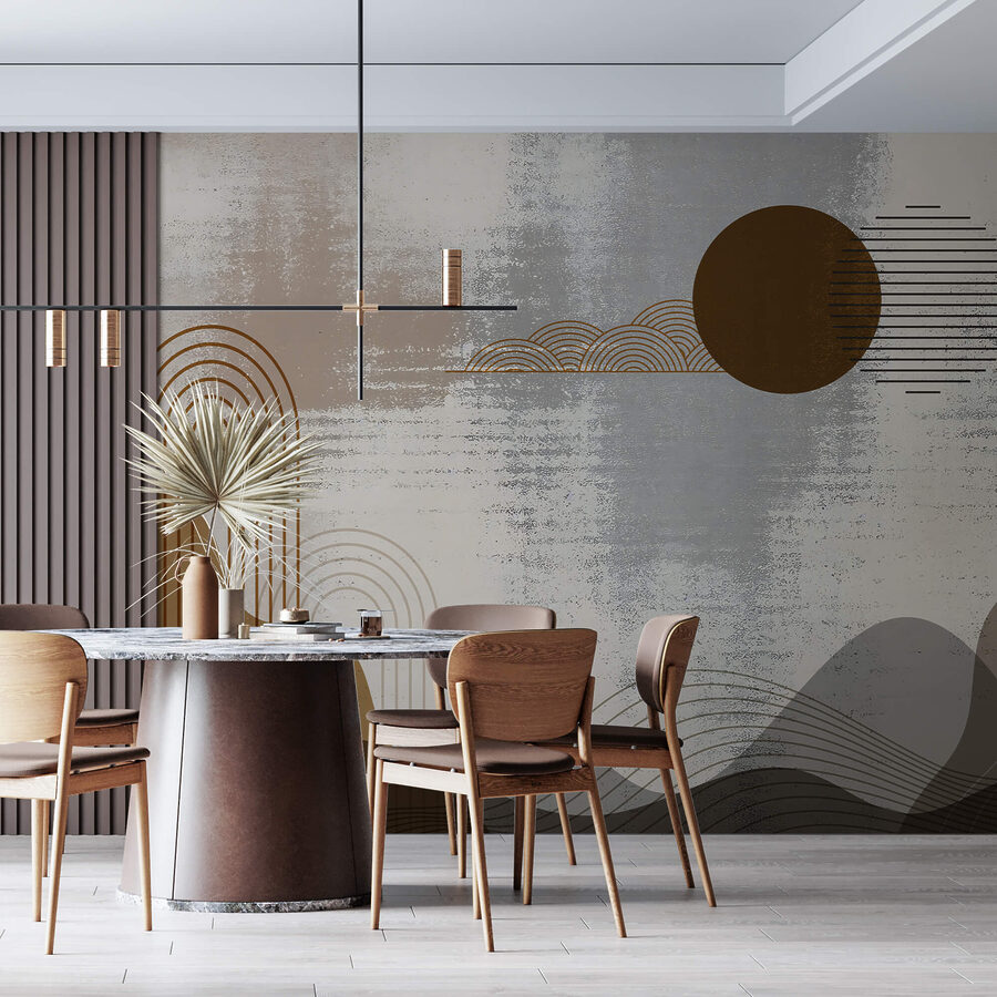 Wall murals Painting of a landscape