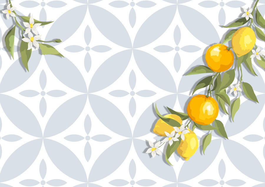 Wall murals Yellow fruit on a branch - Image 3