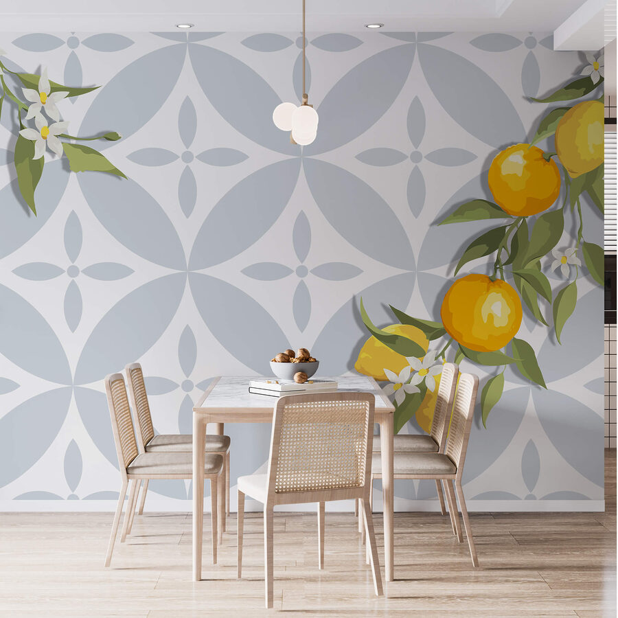 Wall murals Yellow fruit on a branch