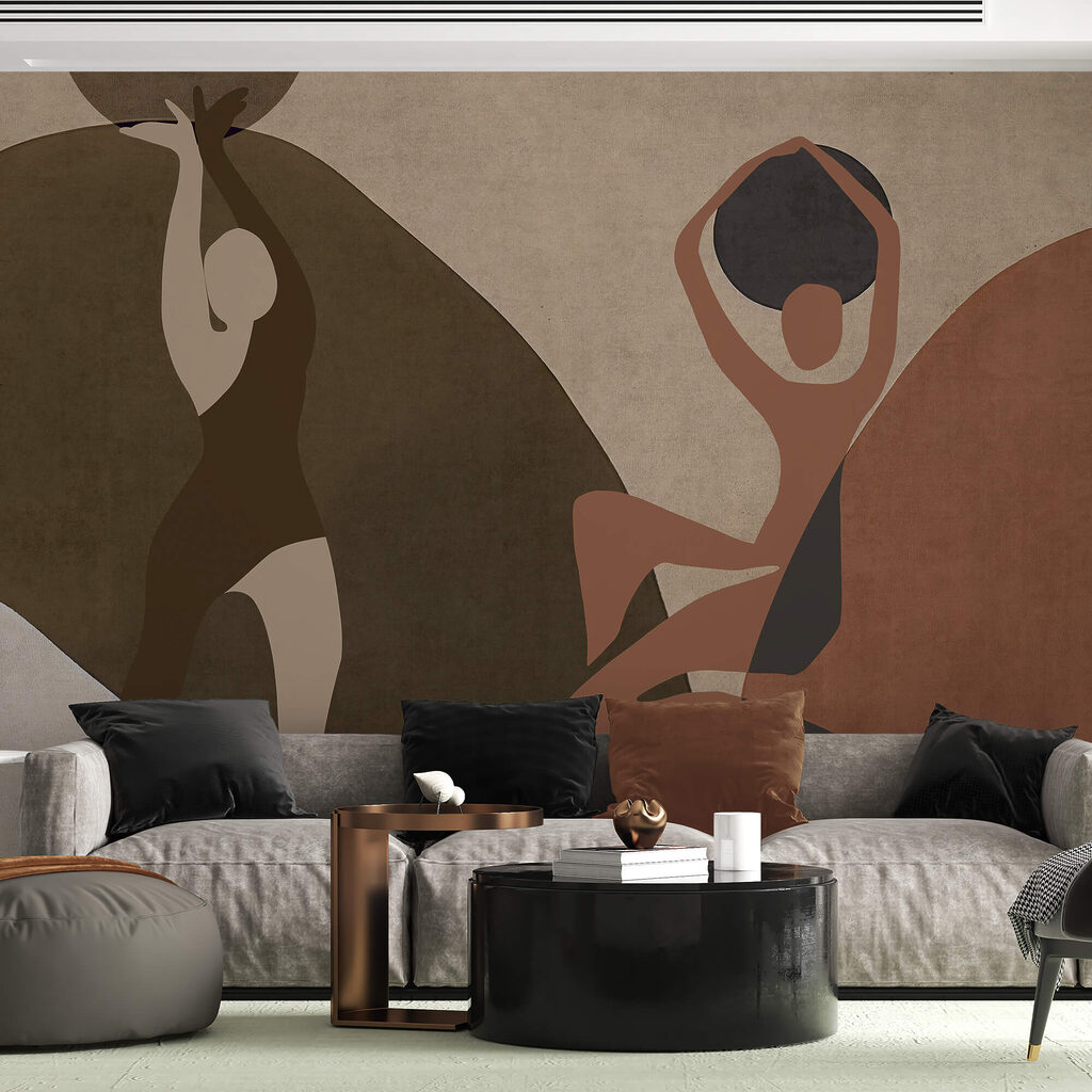 Painting of a couple of women Painting of a couple of women