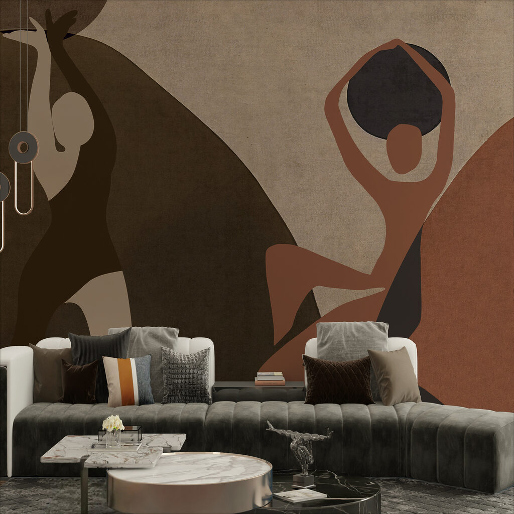 Painting of a couple of women Painting of a couple of women