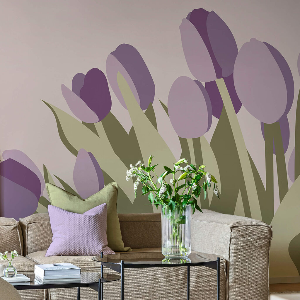 Bunch of purple tulips Bunch of purple tulips