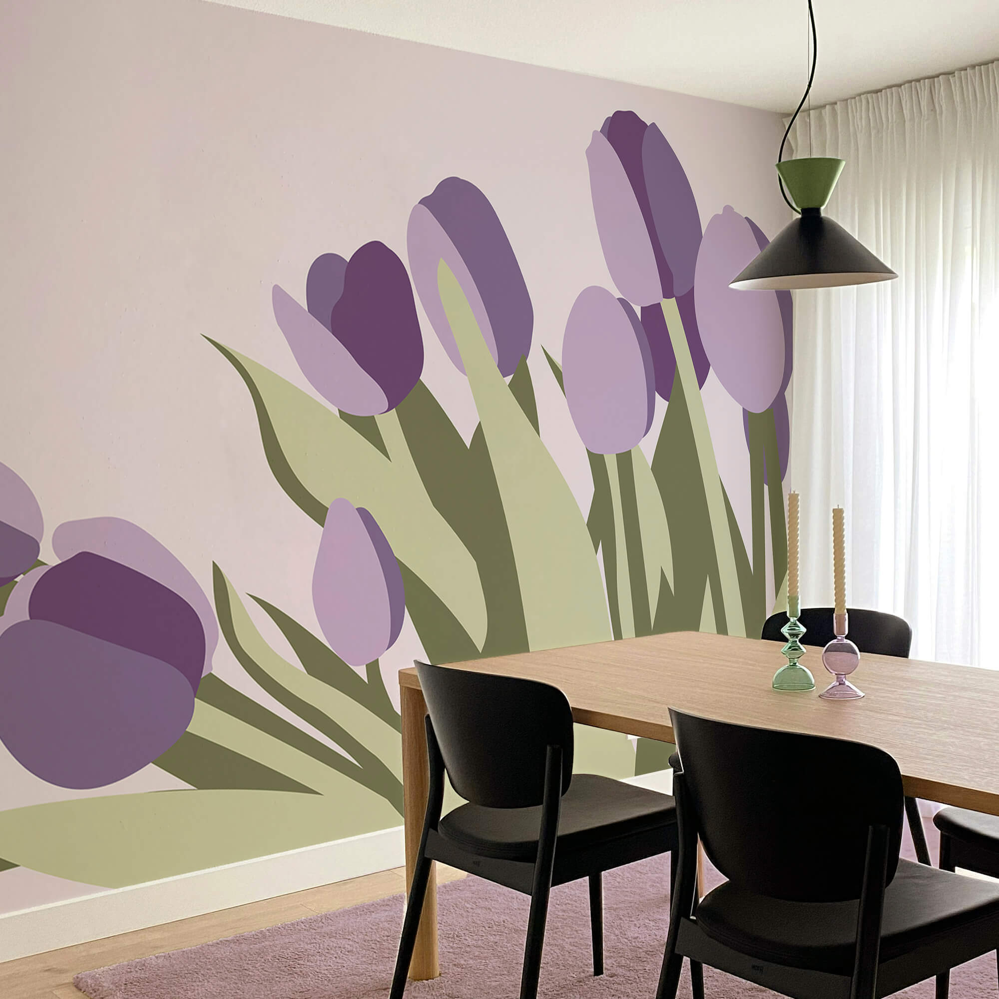 Bunch of purple tulips Bunch of purple tulips