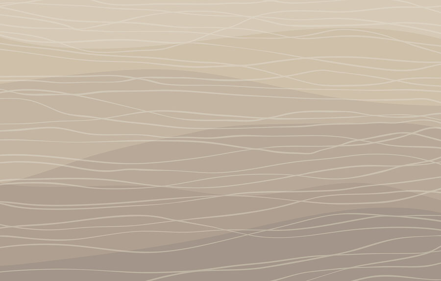Wall murals Brown and white wavy lines - Image 3