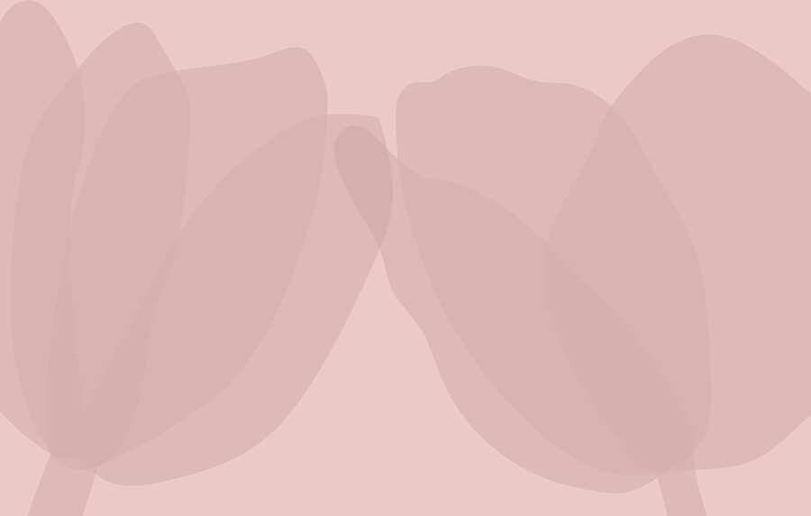 Wall murals Pink and white background - Image 3
