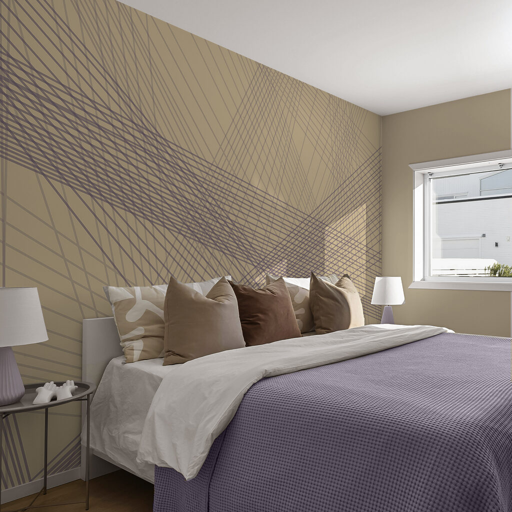 Abstract lines in soothing colors