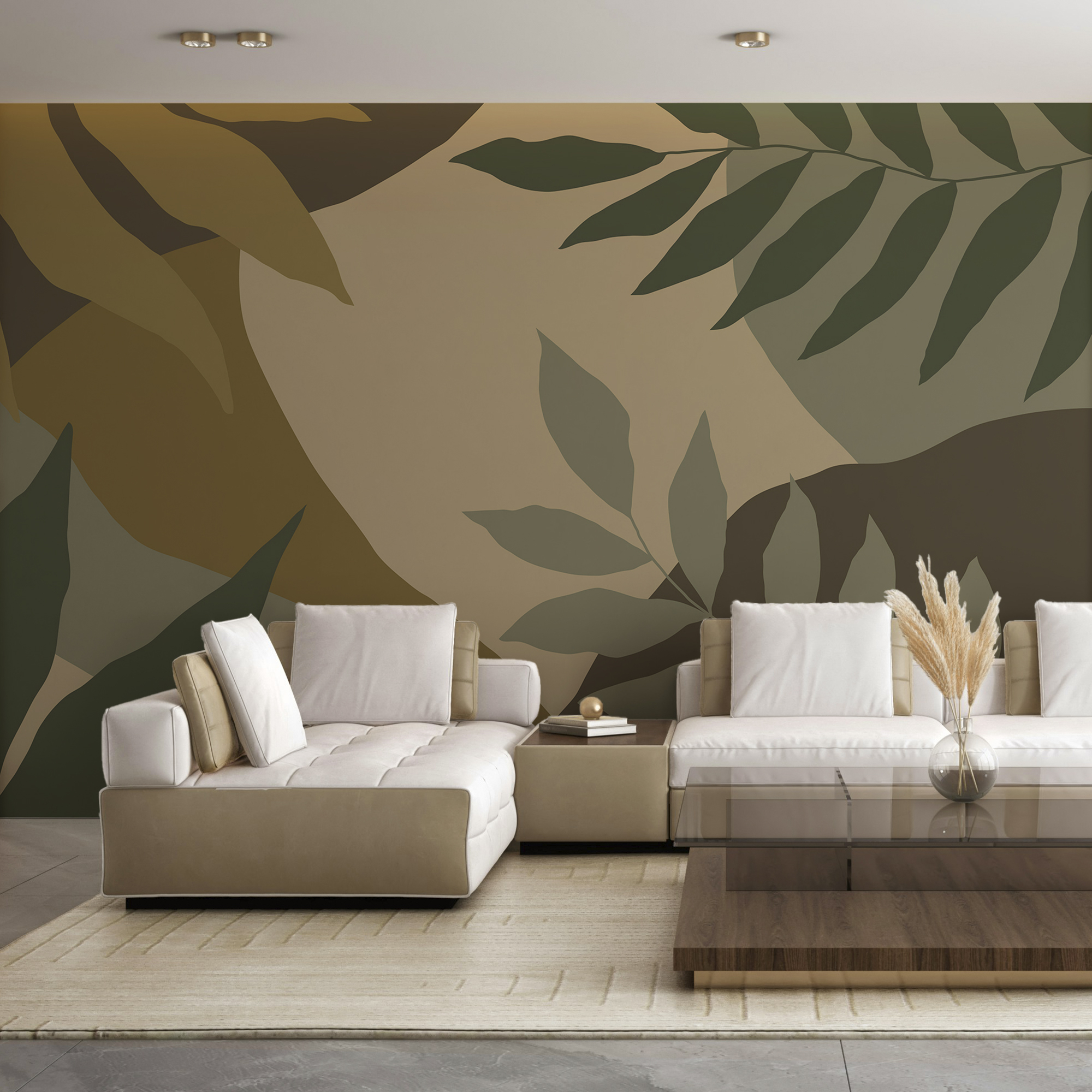 Camouflaged image of leaves