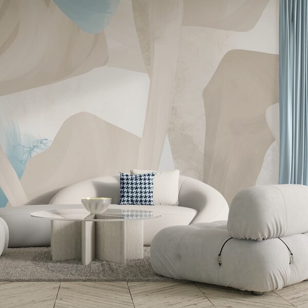 Abstract shapes in soft colors t00144pig2 600x600 - Abstract shapes in soft colors