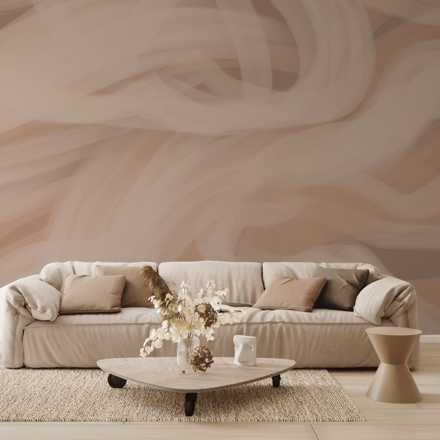 Soft waves in warm tones.