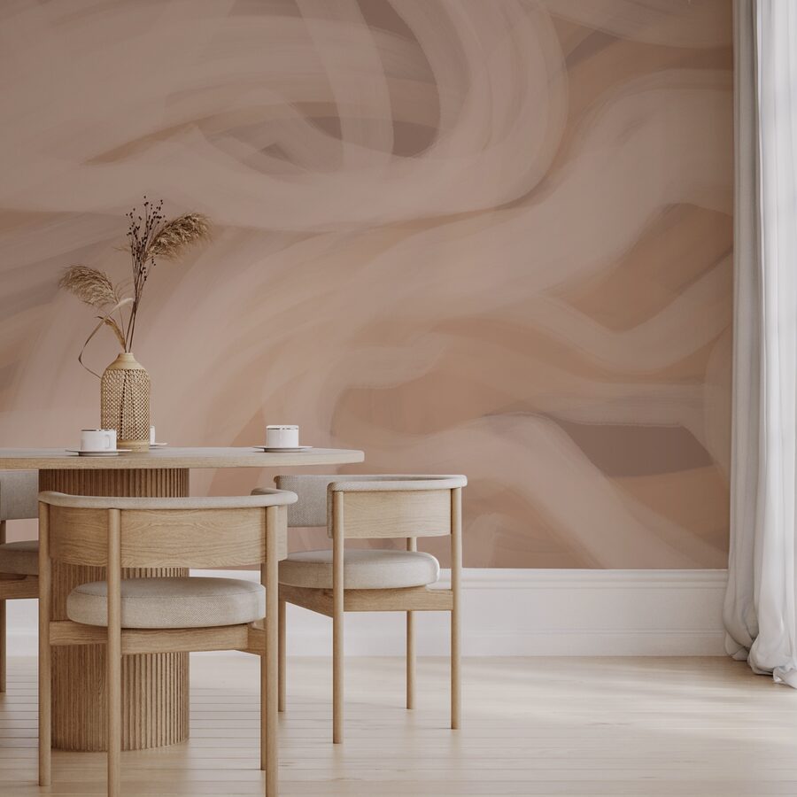 Soft waves in warm tones.
