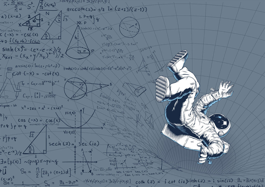 Drawing of a man in space suit Drawing of a man in space suit