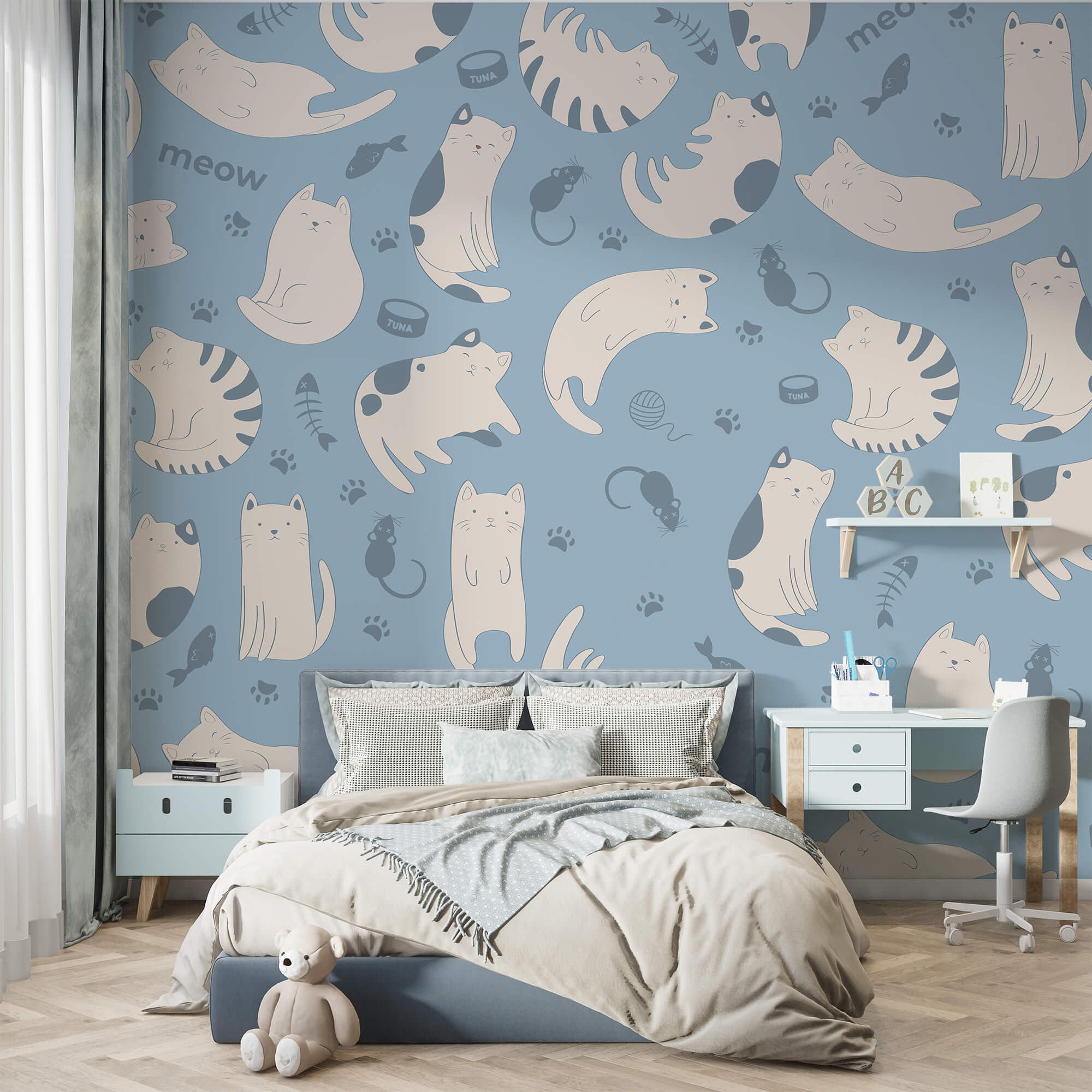 Pattern of cats and kittens Pattern of cats and kittens