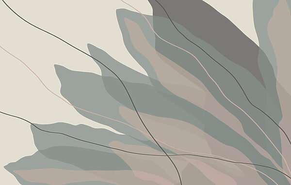 Wall murals Flowing shapes in soft hues. Wall murals Flowing shapes in soft hues.