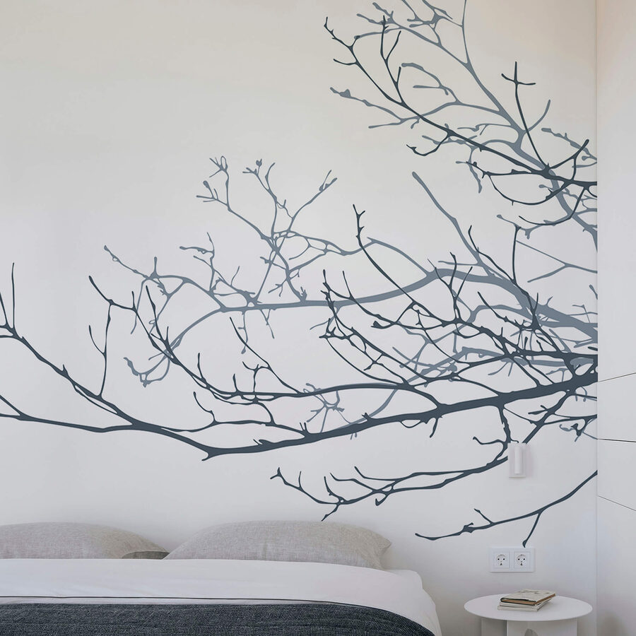 Wall murals Group of bare branches