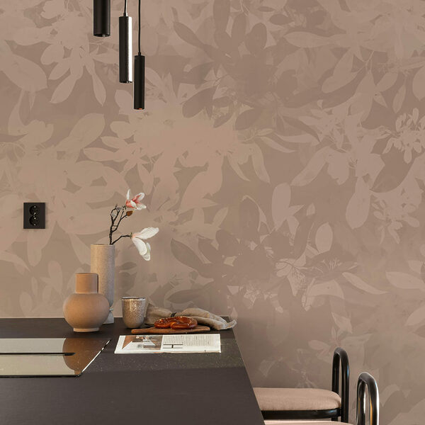 Wall murals Soft floral patterns in muted tones Wall murals Soft floral patterns in muted tones