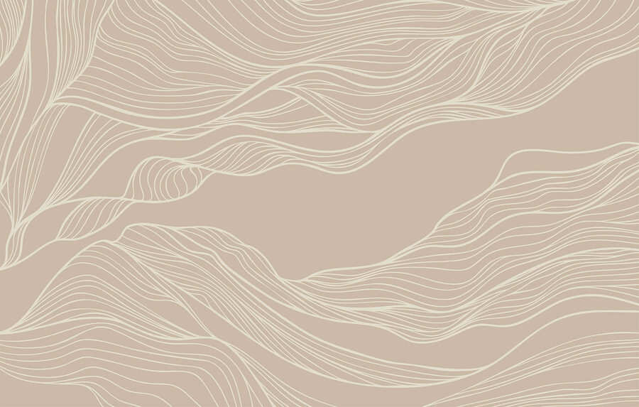 Wall murals White lines on a brown background
