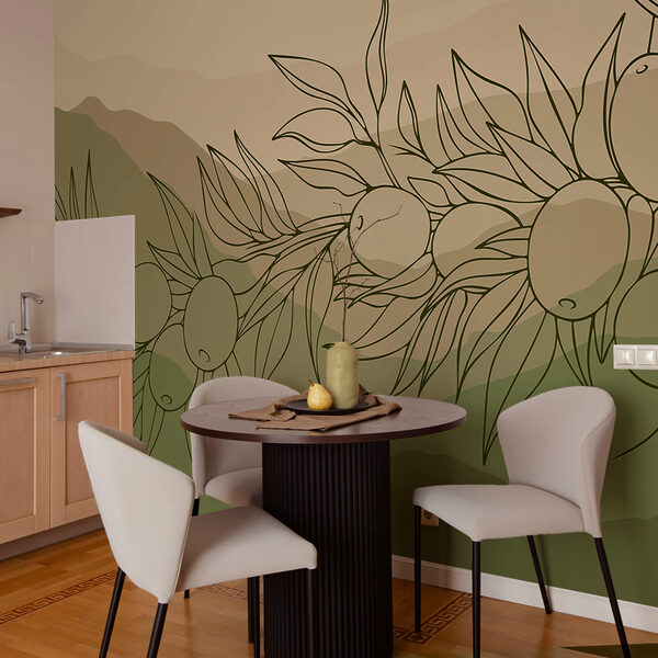 Drawing of fruit on a branch Drawing of fruit on a branch