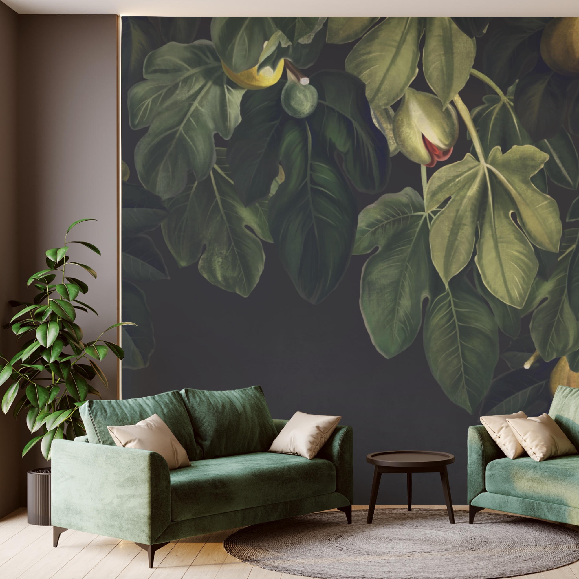 Lush foliage with vibrant fruit display